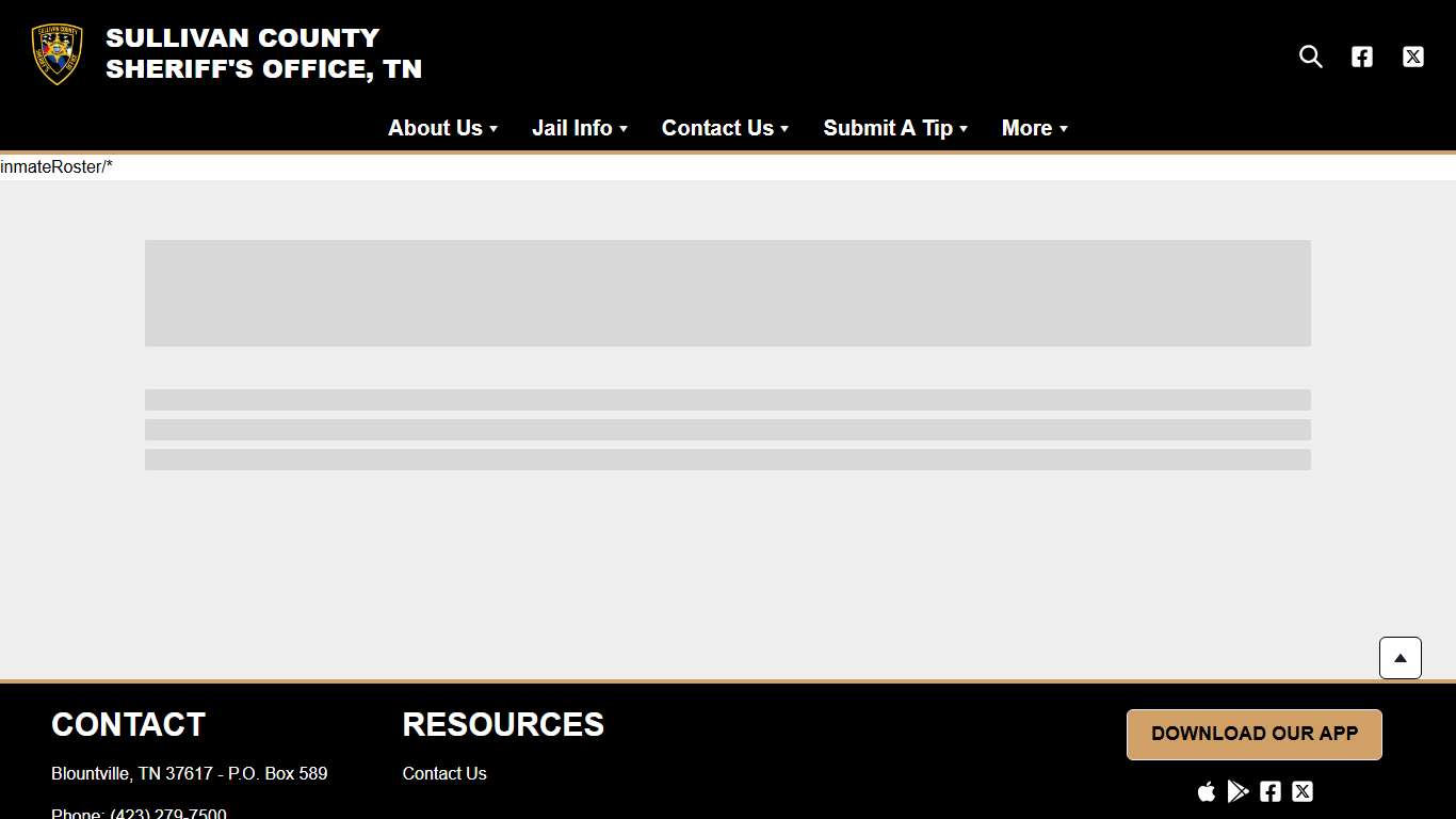Inmate Roster | Sullivan County Sheriff's Office, TN